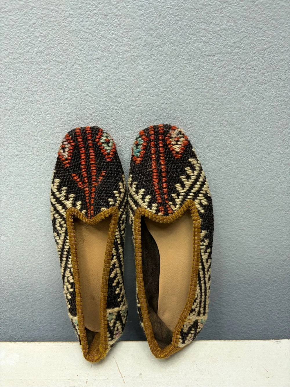 Artemis Wool Carpet Loafers Size 36